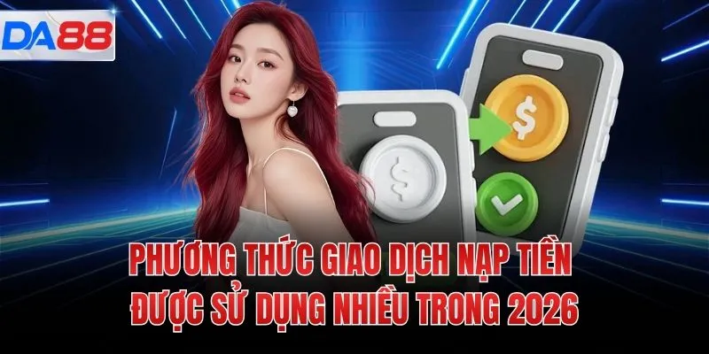 Phương thức giao dịch nạp tiền được sử dụng nhiều trong 2026