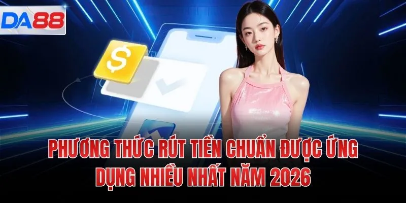 Phương thức rút tiền chuẩn được ứng dụng nhiều nhất năm 2026